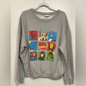Marvel Comics Grey Crewneck Sweatshirt, Size XXL (19)